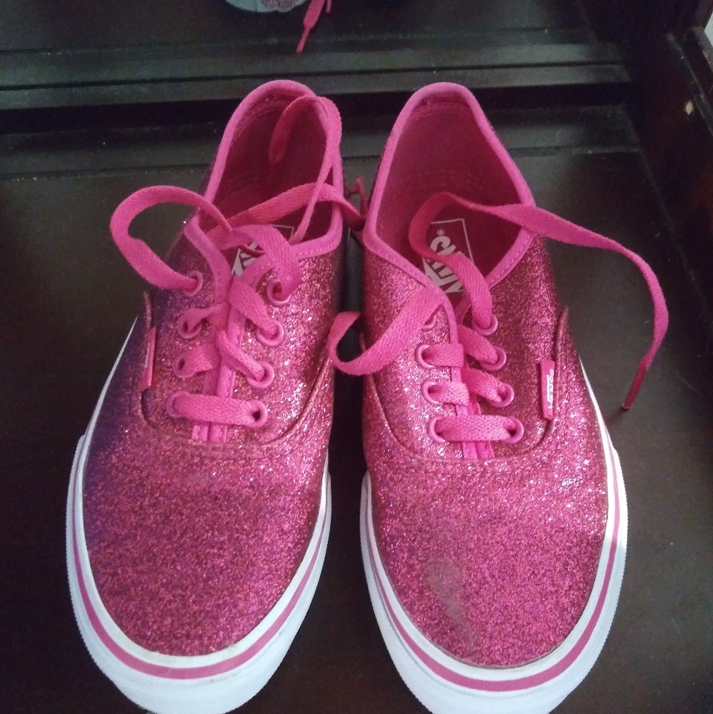 Pink Glitter Vans